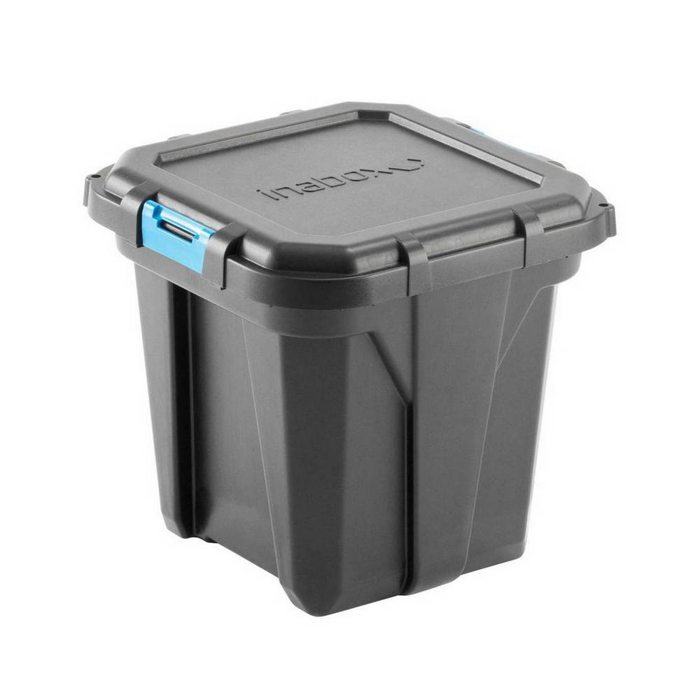 Caja organizadora de plastico 27 l heavy duty negra
