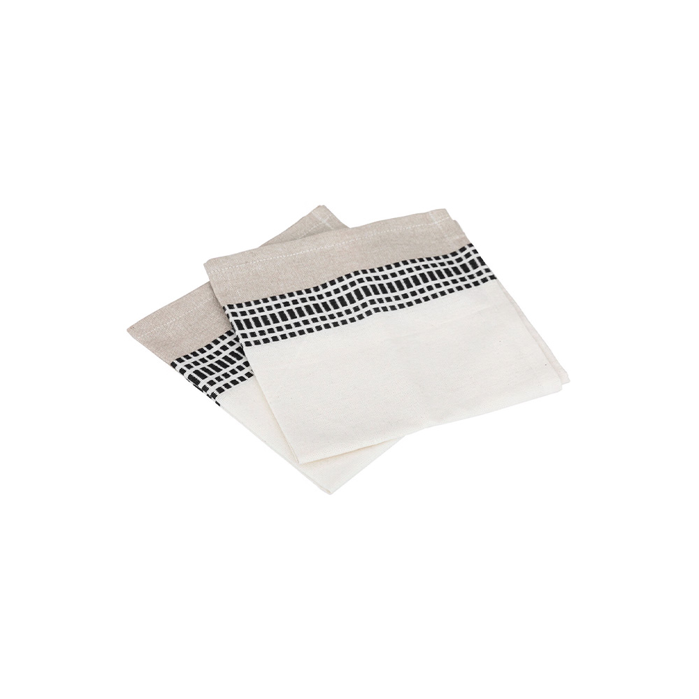 Servilleta de tela 40x40cm beige atmosphere 194373d s/2