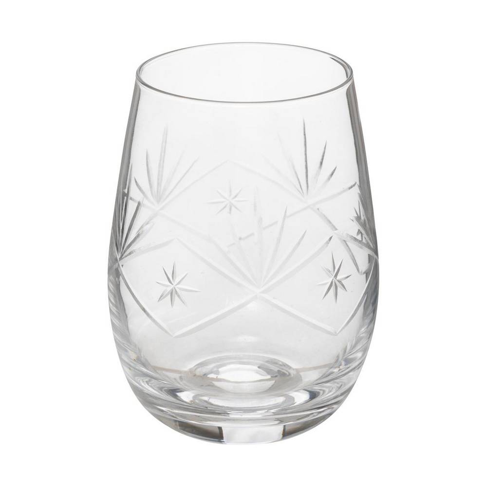 Vaso de vidrio tipo victoria de 420 ml set de 6 unidades