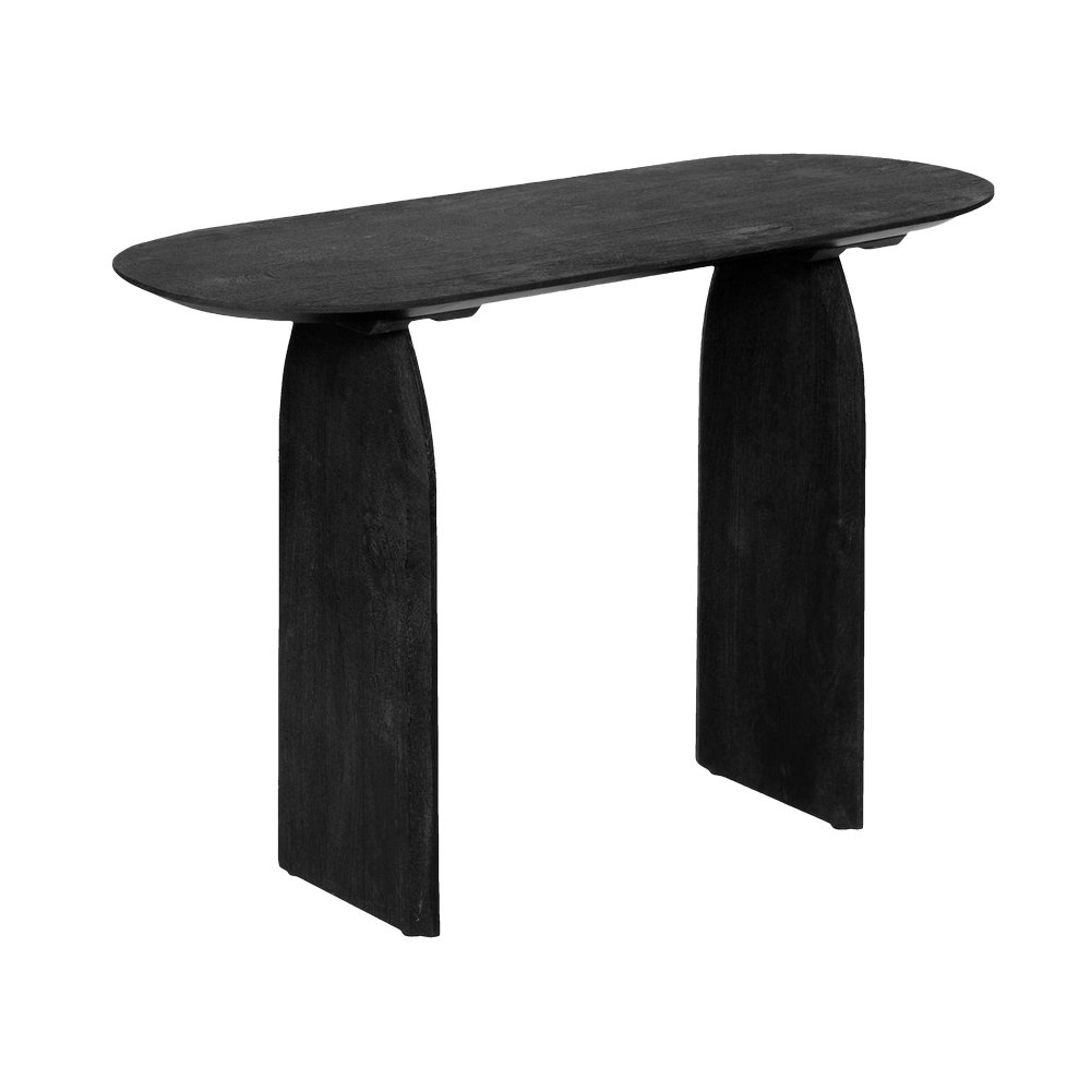Mesa consola de madera 110 x 45 x 77 cm color negro