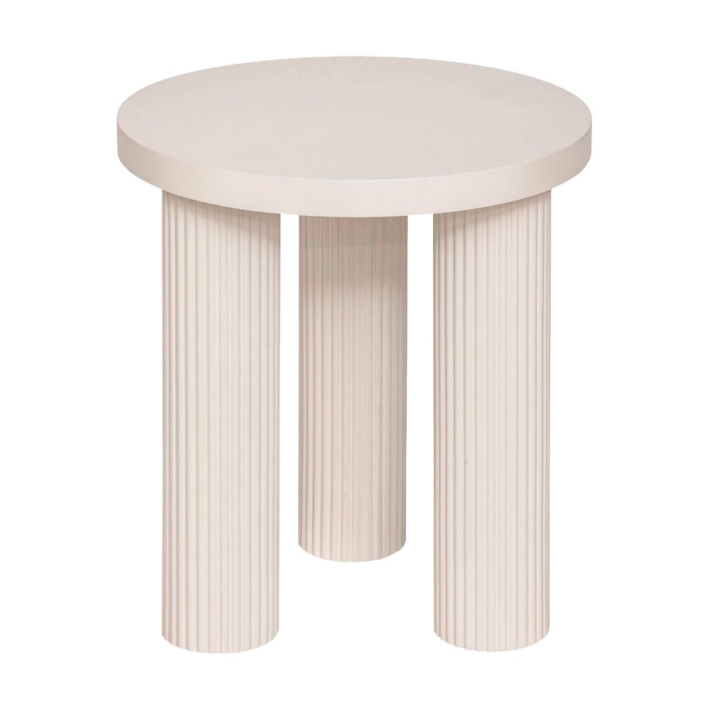 Mesa de centro de madera 40 x 45 cm color marfil