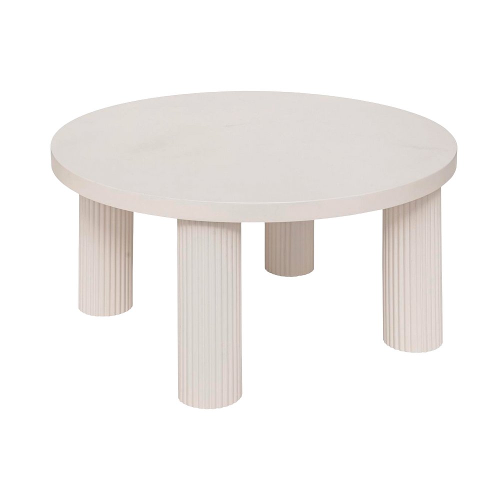 Mesa de centro de madera 70 x 35 cm color marfil