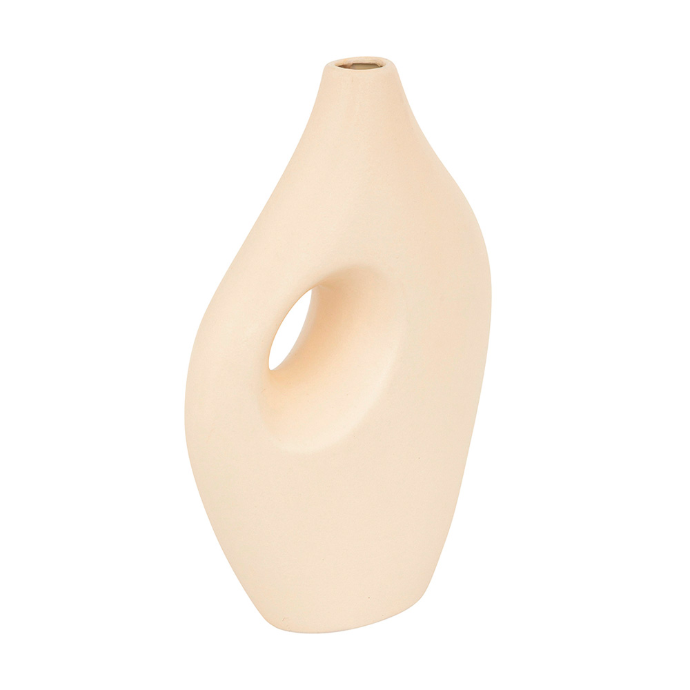 Jarron de ceramica nola bige 30 cm