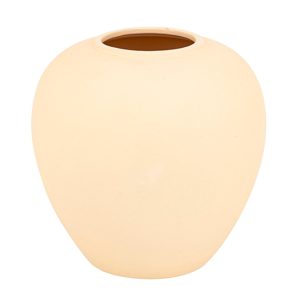 Jarron tipo bola beige rilly 22 cm