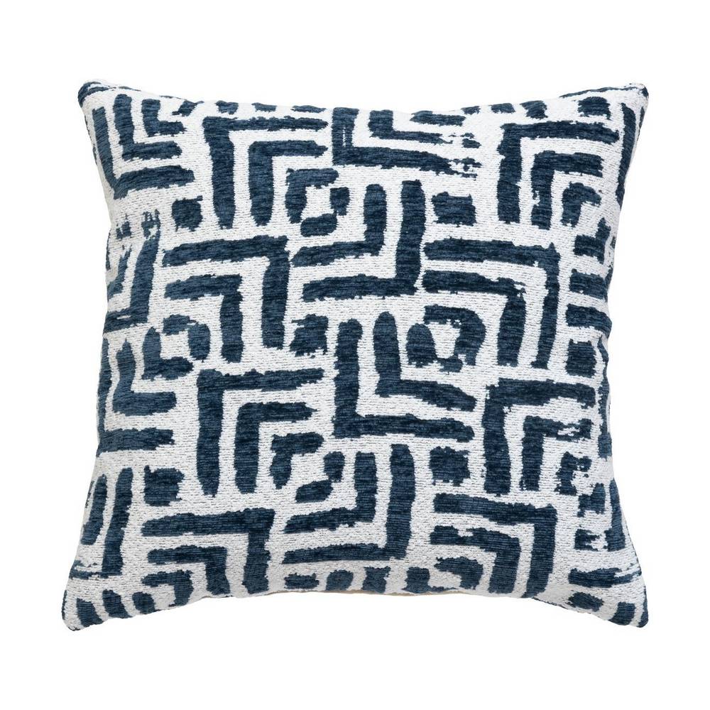Forro para cojín 40 x 40 cm chenilla azul