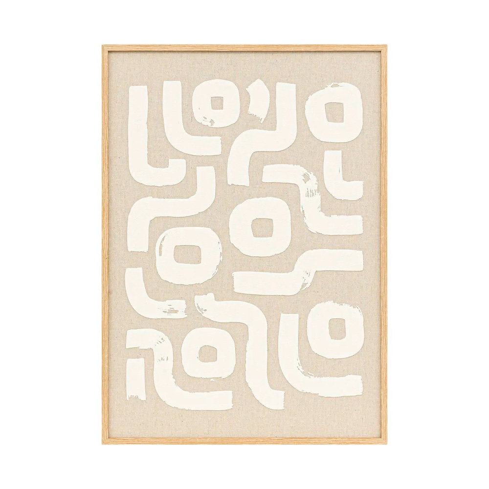 Cuadro decorativo 3d disa beige 50x70 cm
