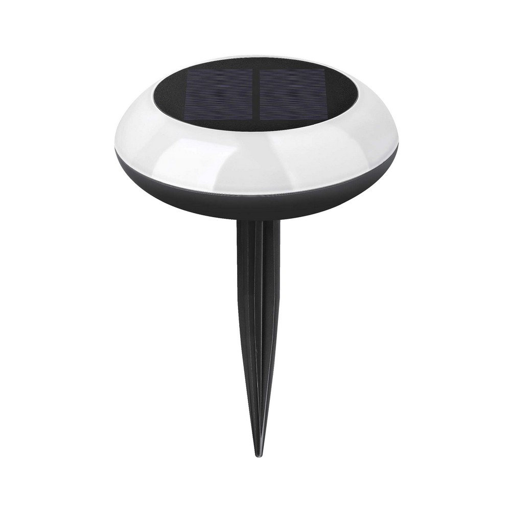 Lampara led exterior solar con estaca smart negro 3w 3.7v rgb bluetooth