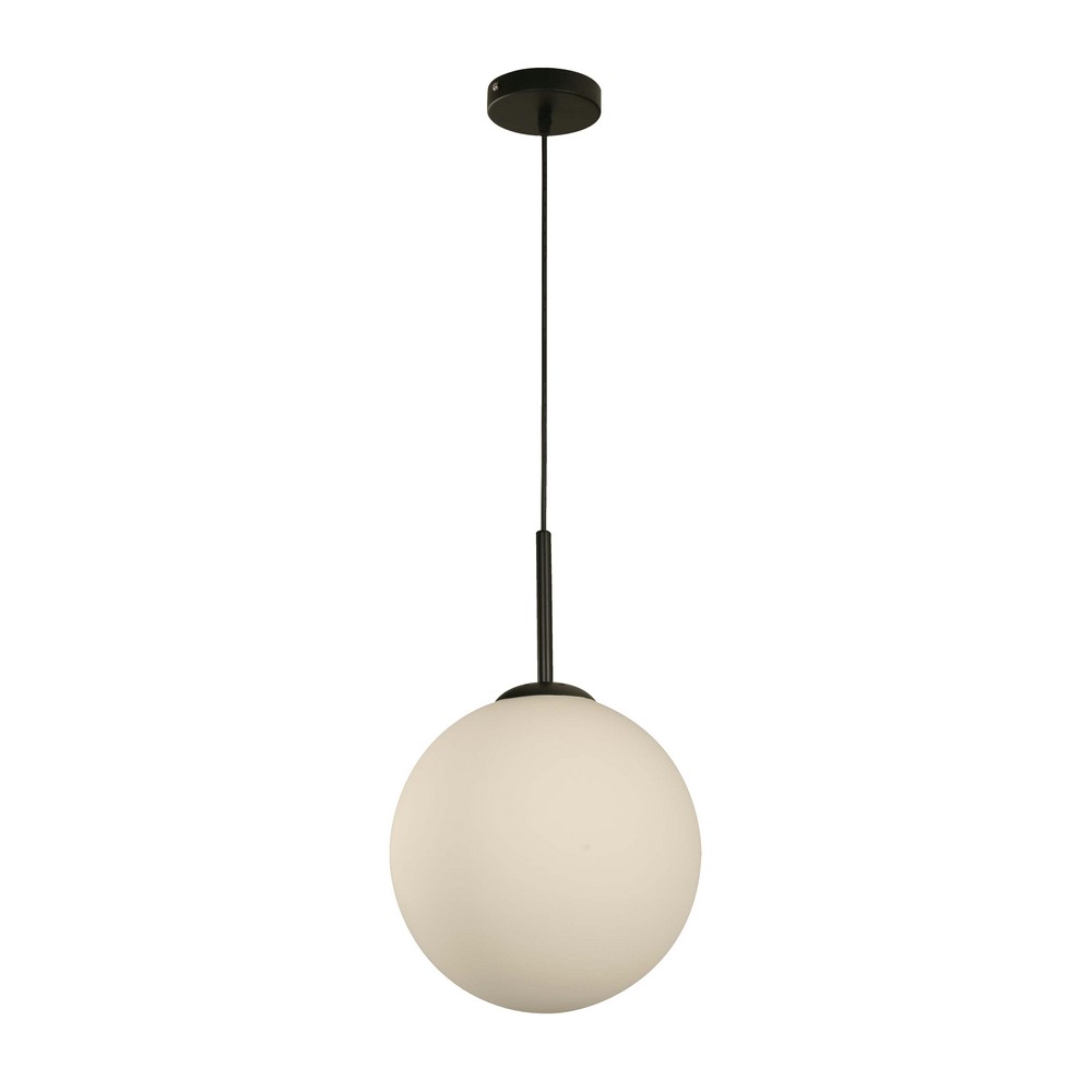 Lampara colgante negro/blanco 1 luz e27