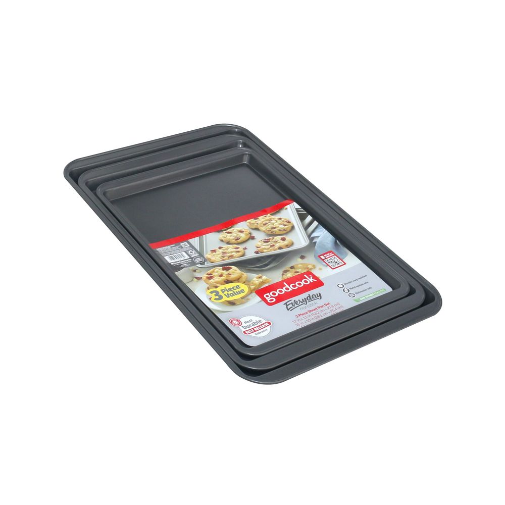 Bandeja rectangular para hornear galletas 3 piezas