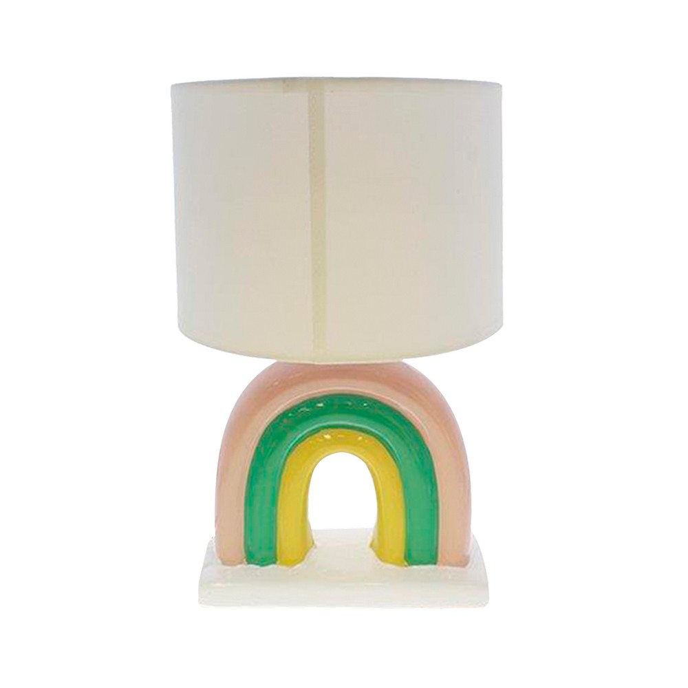 Lampara de mesa ceramica arcoiris 1 luz e27 35.5 cm