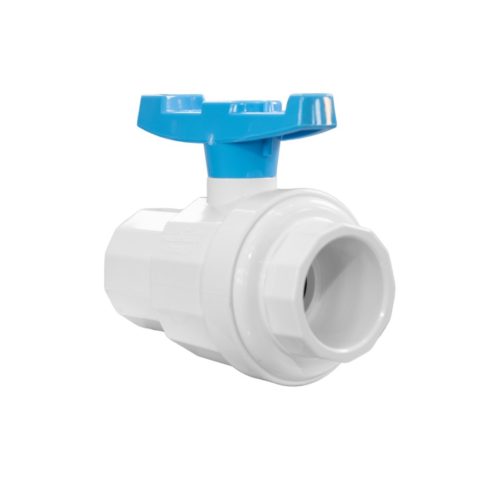 Válvula pvc bola sin rosca 50.8 mm (2 pulgadas)