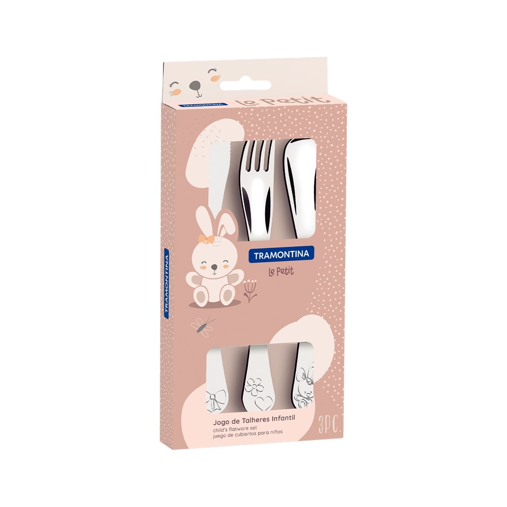 Cubiertos para niños de acero inox le petit 3 piezas