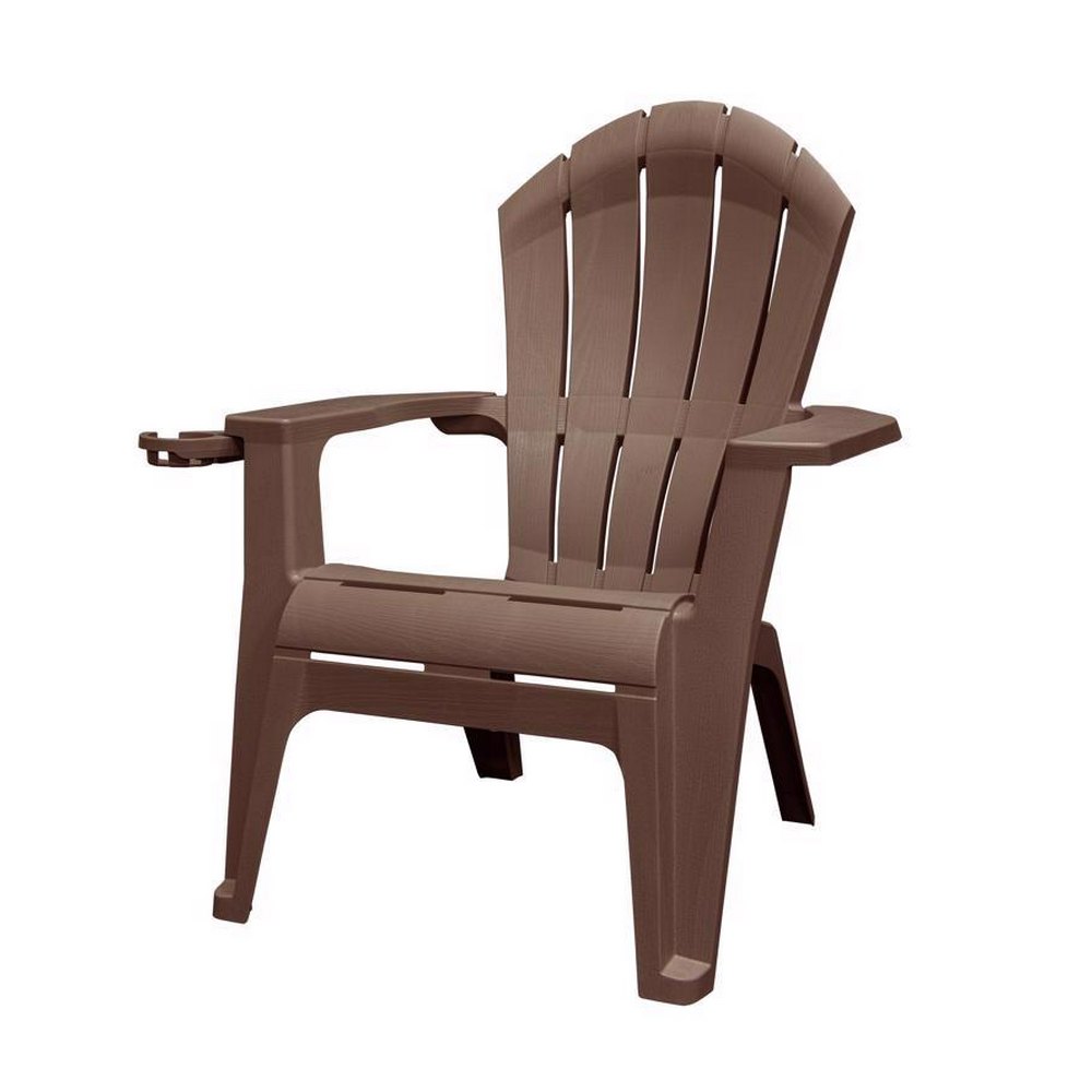 Silla adirondack de plastico realcomfort cafe