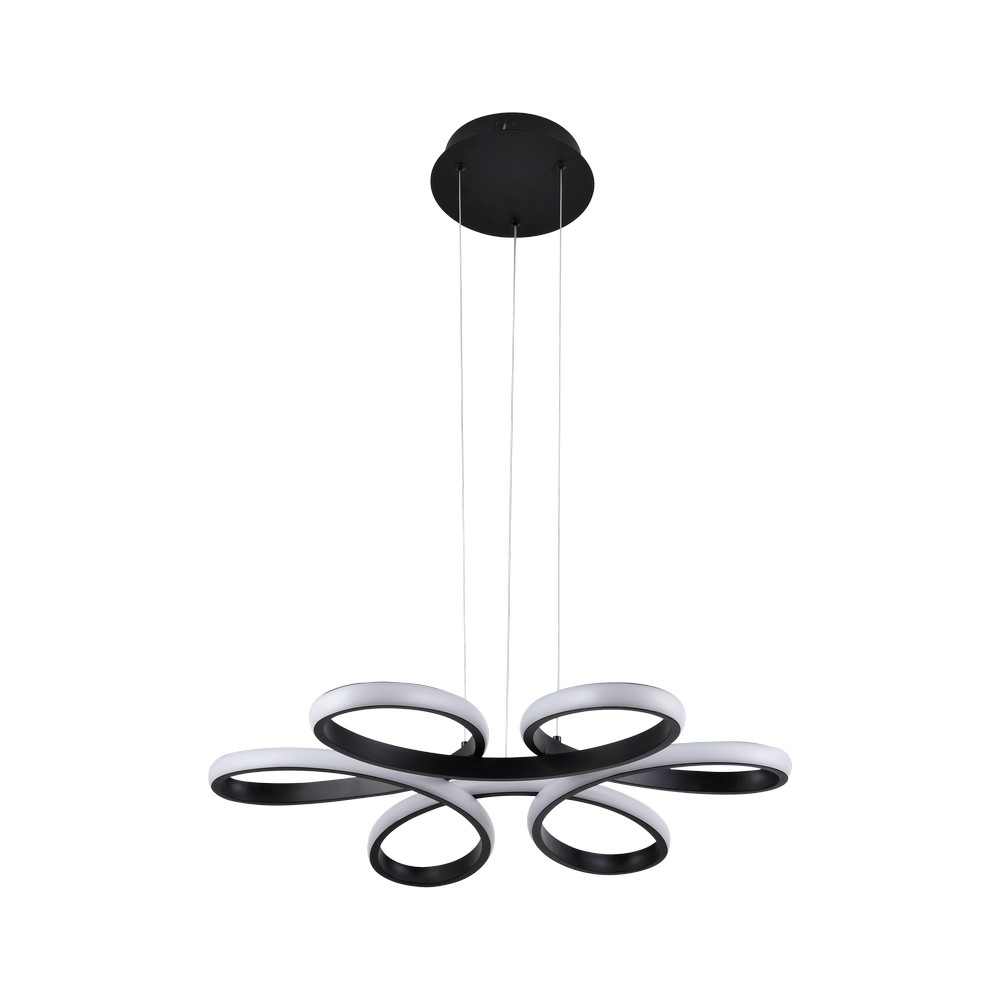 Lampara led colgante 112w negro