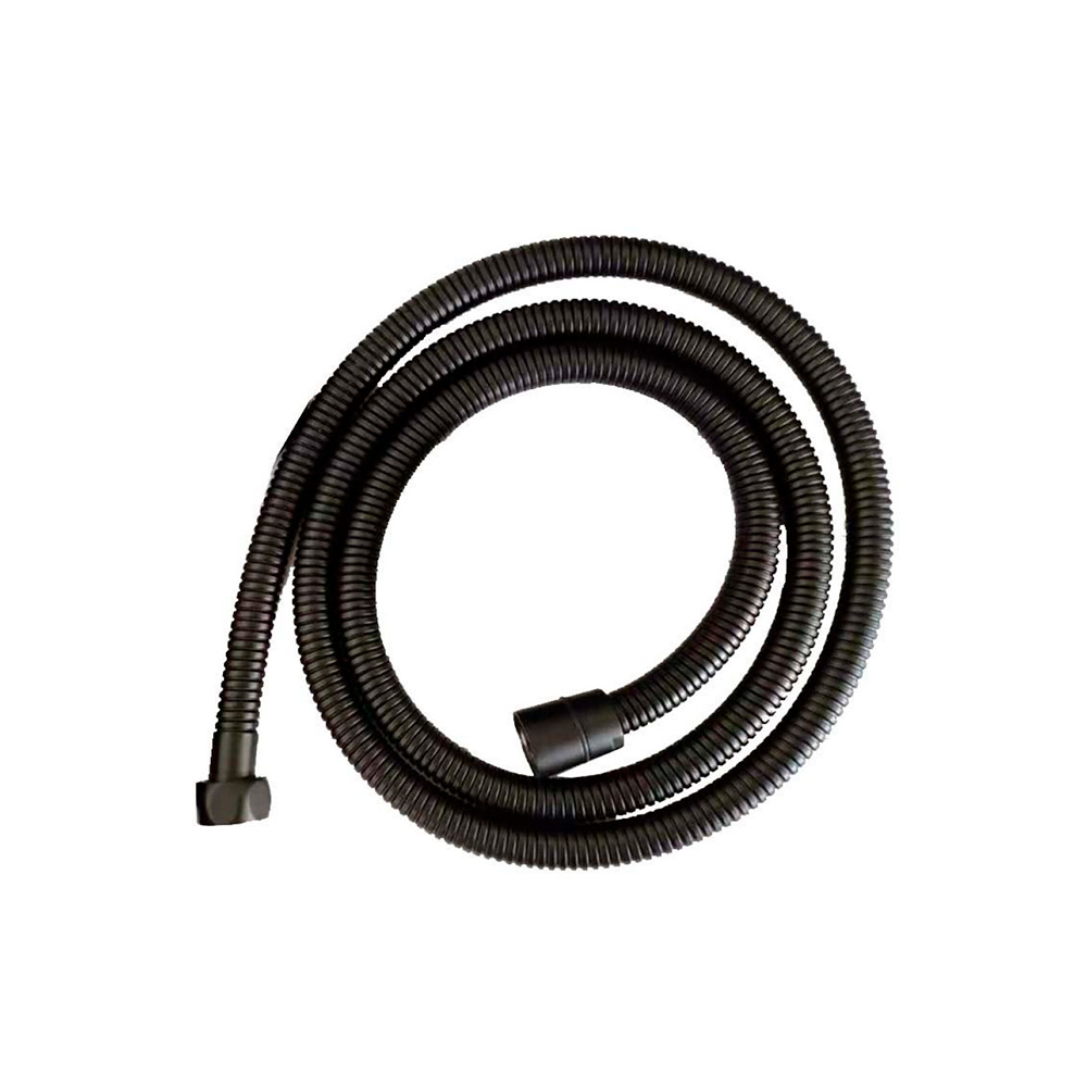 Manguera para ducha negra inox 1/2 pulgx 1.70 mts