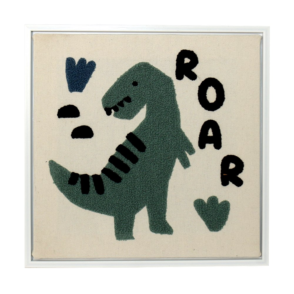 Cuadro decorativo dinosaurio 30x30 cm surtido