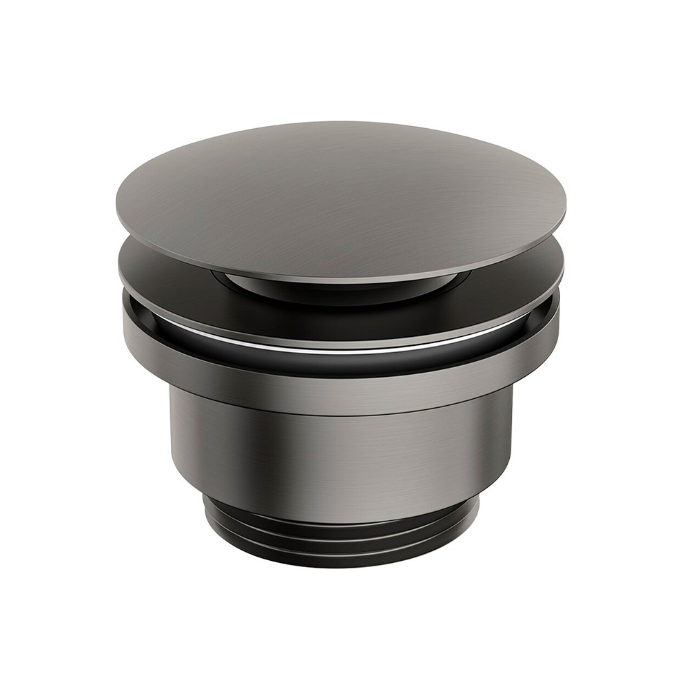 Tapon universal click luxe para tina negro con y sin rebosadero