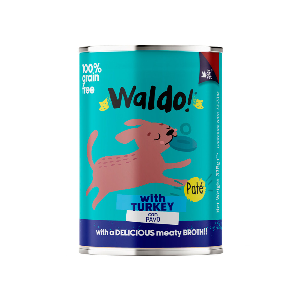 Paté para perro lata 375g sabor a pavo