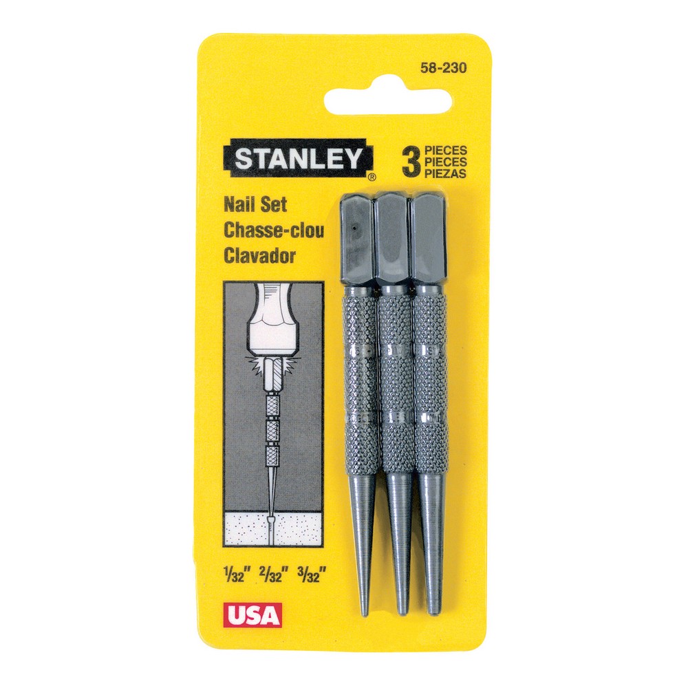 Juego de centro punto 1/32-3/32 pulg set 3 pzas