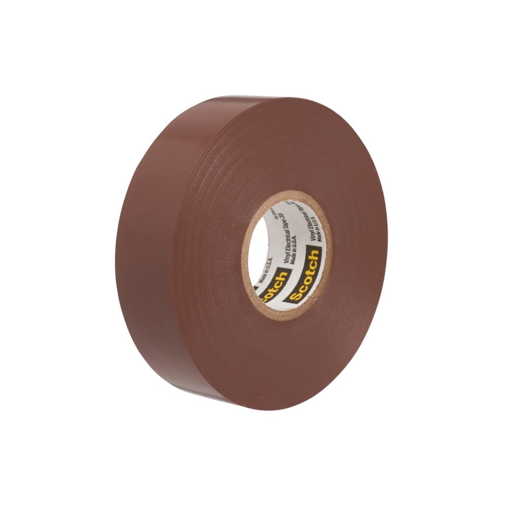 Cinta aislante cafe 3/4 pulg 20.1 m (19.05 mm x 20.1 m) 35