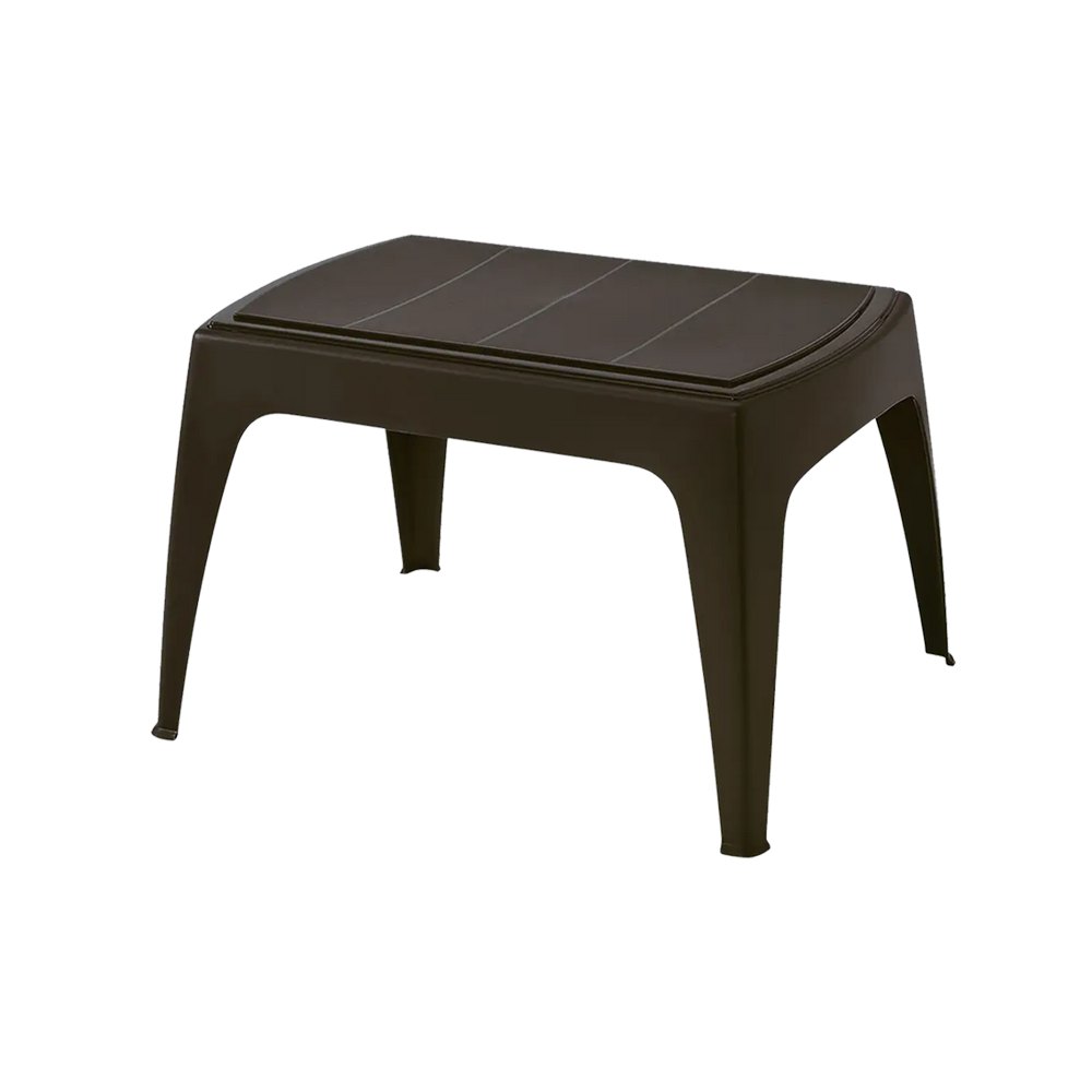 Mesa de centro de plastico 67.7x54x42.5 cm café