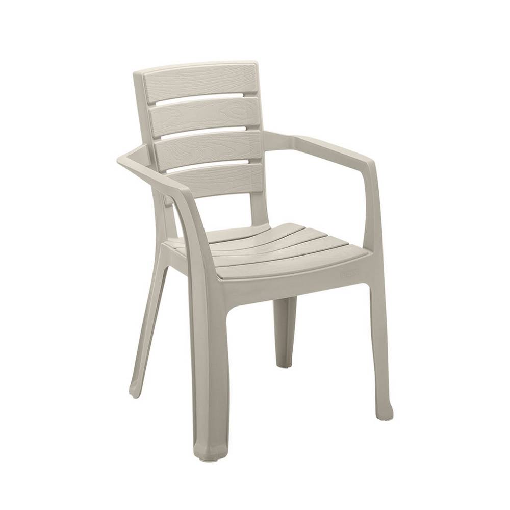 Silla con brazos de plastico 58x59x82.5 cm baru taupe