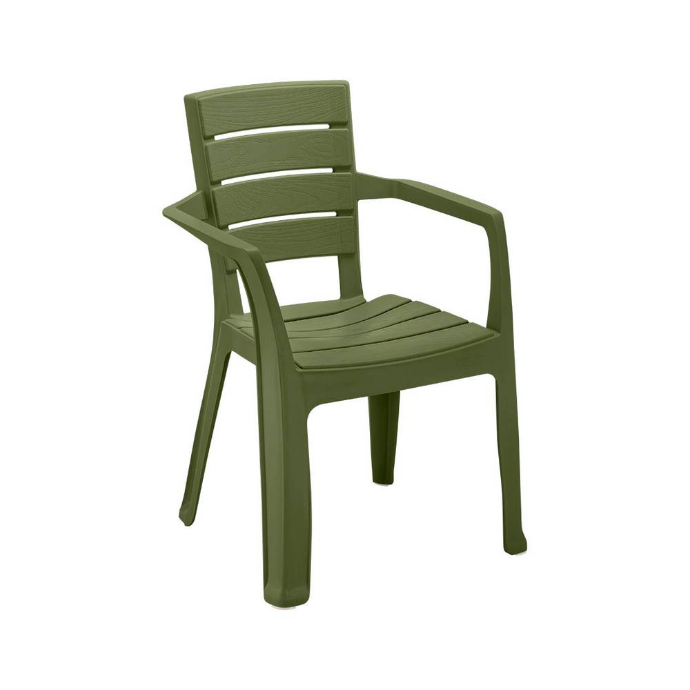 Silla con brazos de plastico 58x59x82.5 cm baru verde