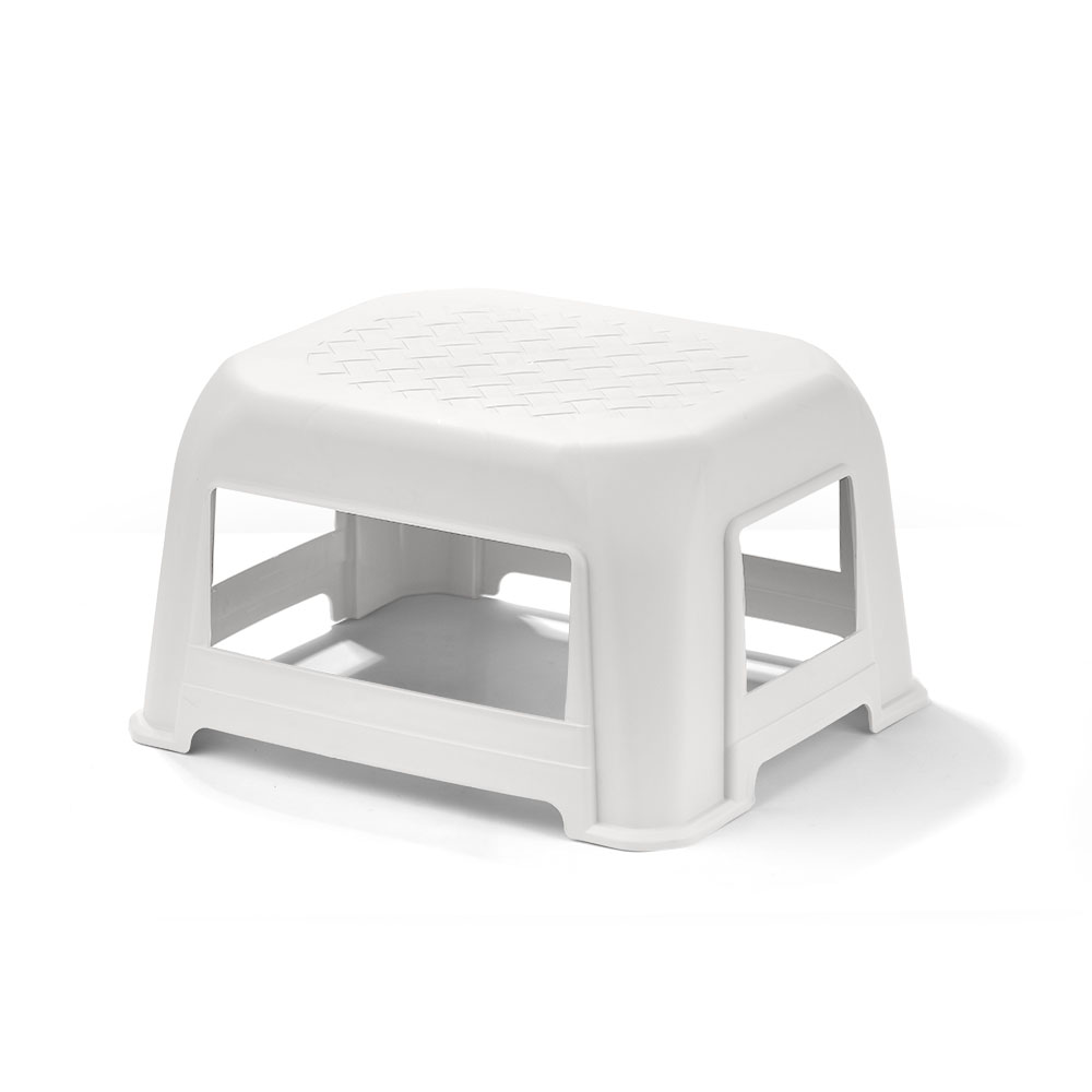 Banco plastico 42x37x23.7 cm pequeño ii blanco