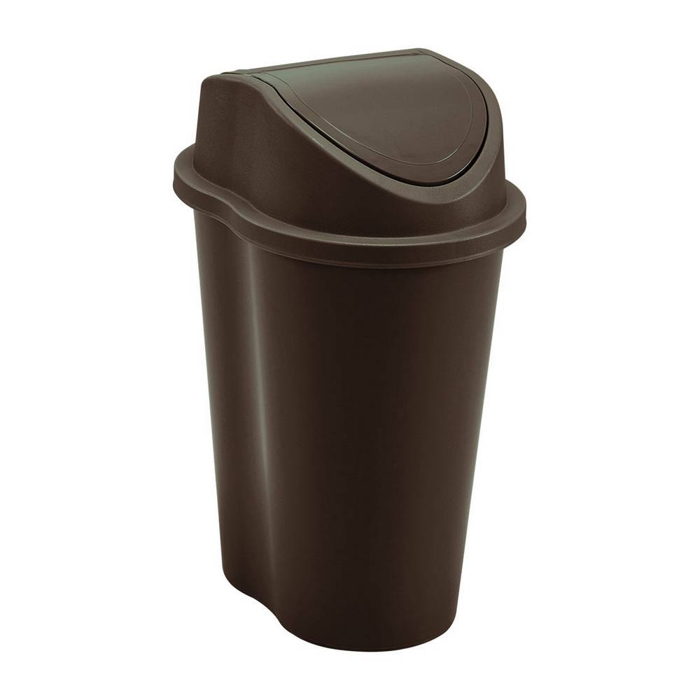 Papelero de plastico 5 l café