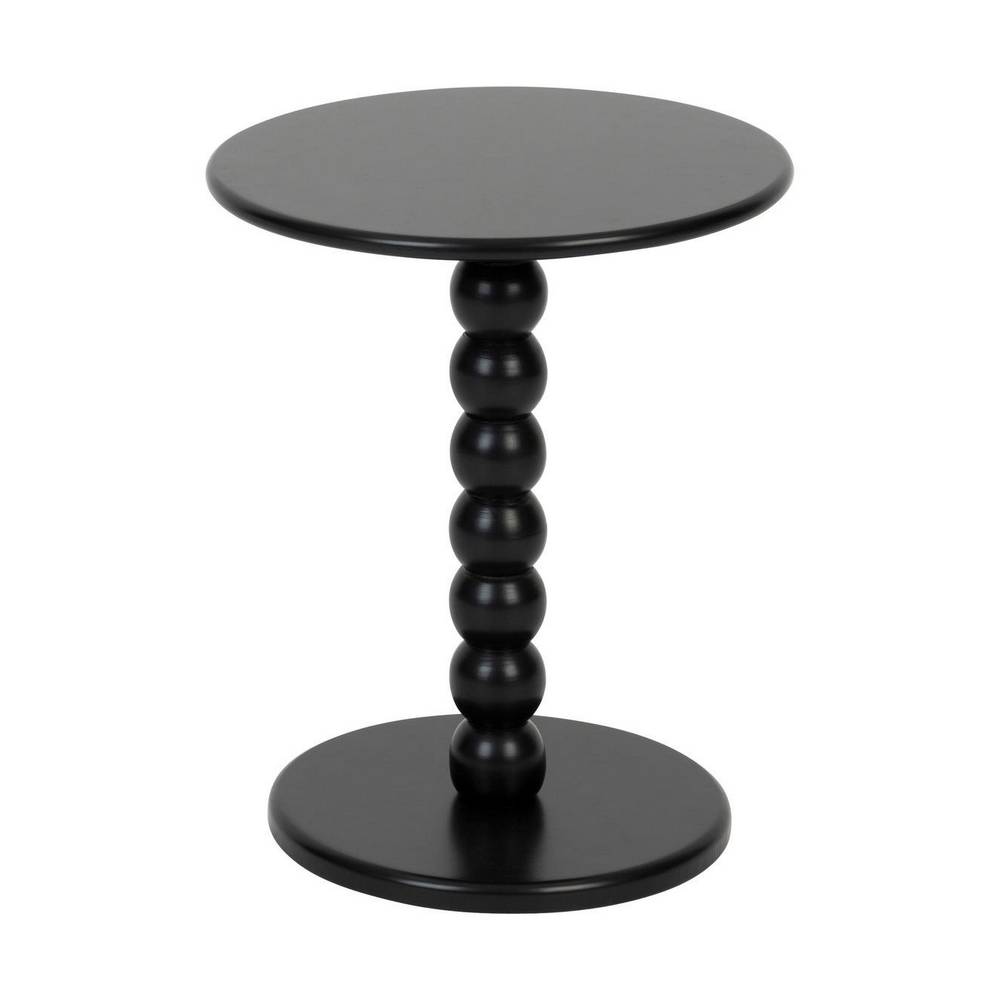 Mesa de centro de madera de 38 x 46.5 cm color negro