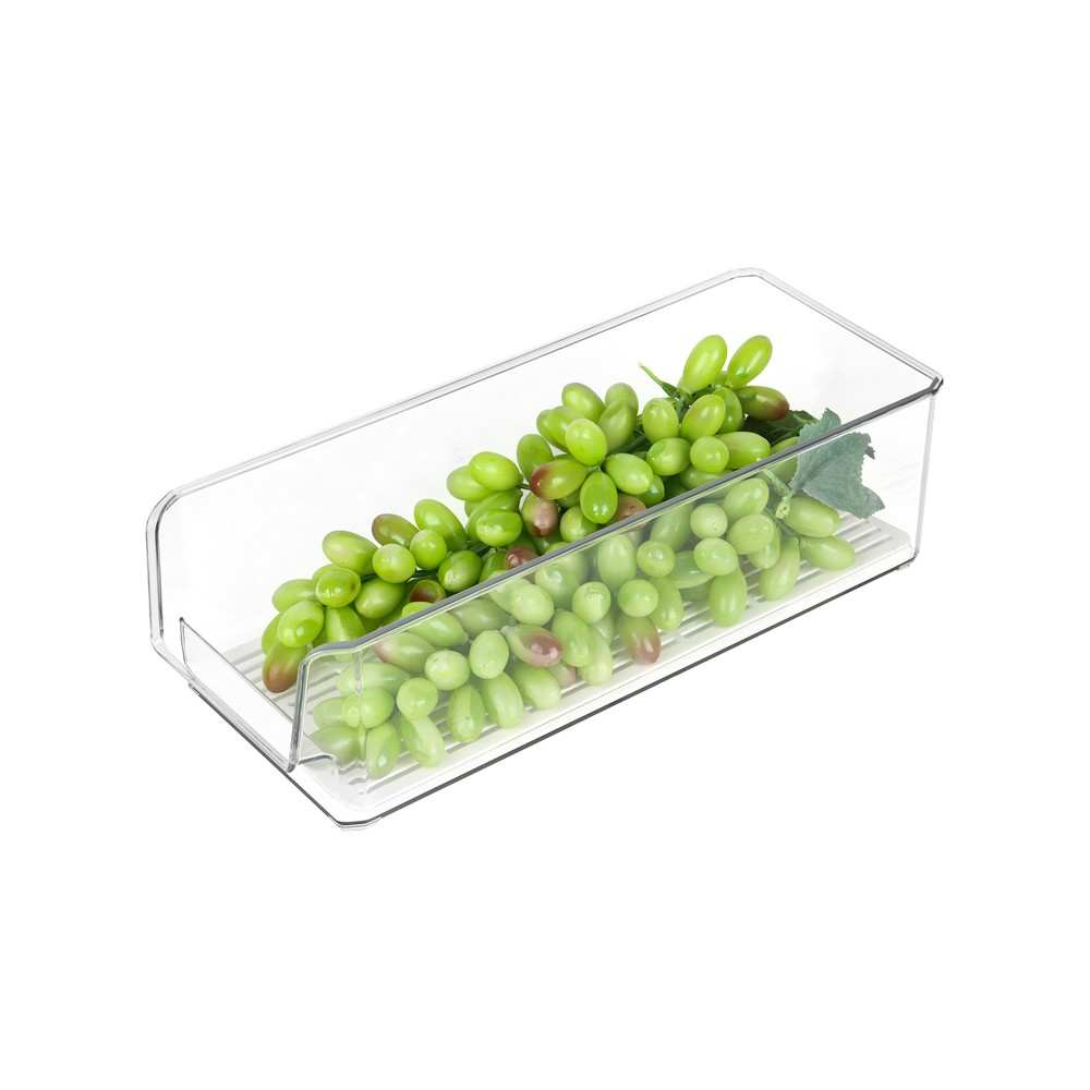 Caja organizadora acrilica para refrigerador 38x15.5x11 cm