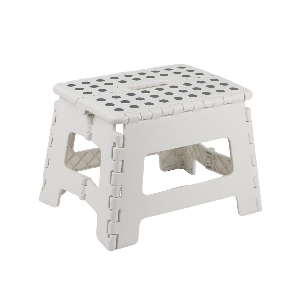 Banco plastico 28.5x21.5x22 cm blanco