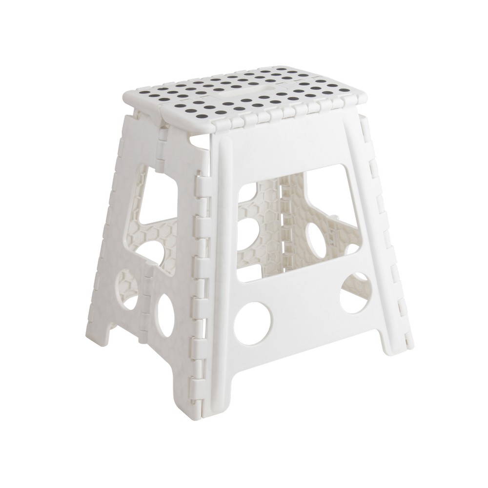 Banco plastico 28.5x21.5x32 cm blanco