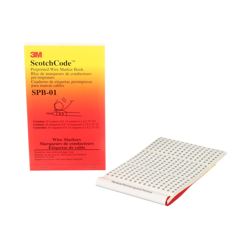 Libreta numerica para señalizar cable electrico 0-9 l1-l3 t1-t3