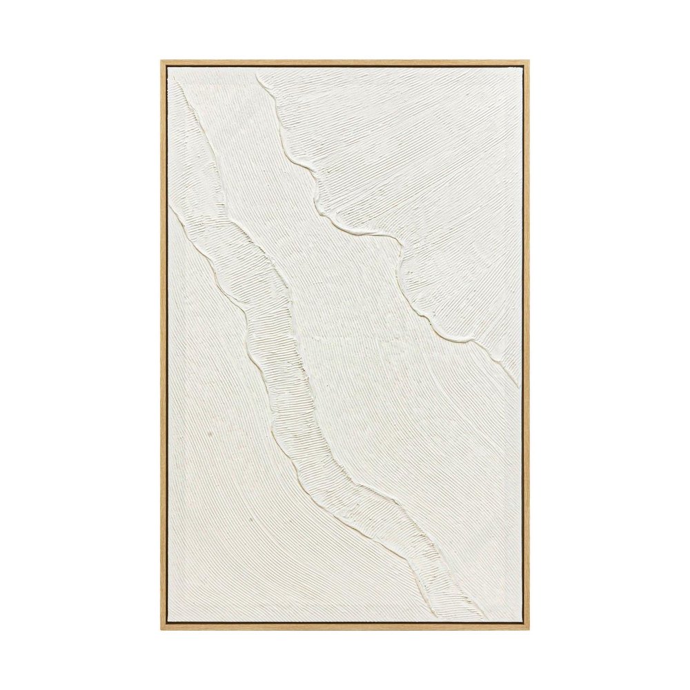 Cuadro decorativo 3d 116x75 cm kohana blanco