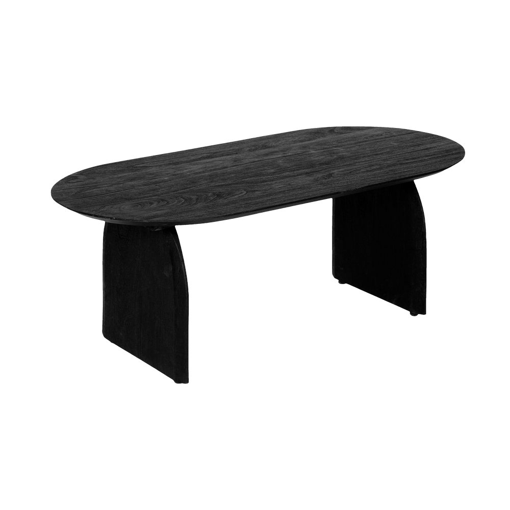 Mesa de centro de madera 120x60x45 cm isana negro