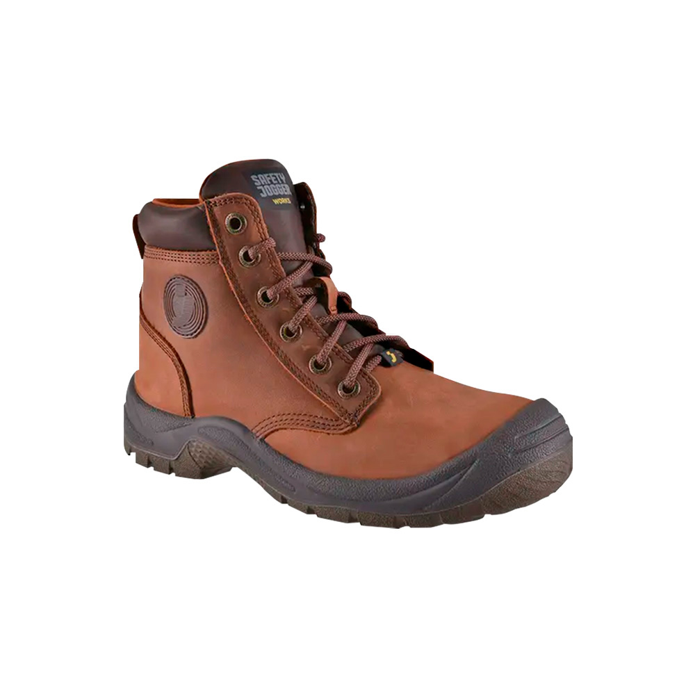 Zapato de seguridad antiestatico café t-43