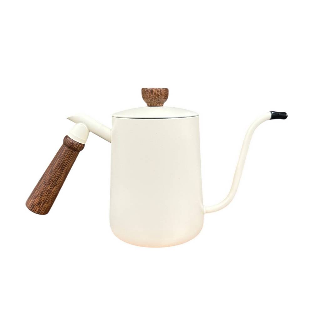 Tetera acero inoxidable 600 ml blanca