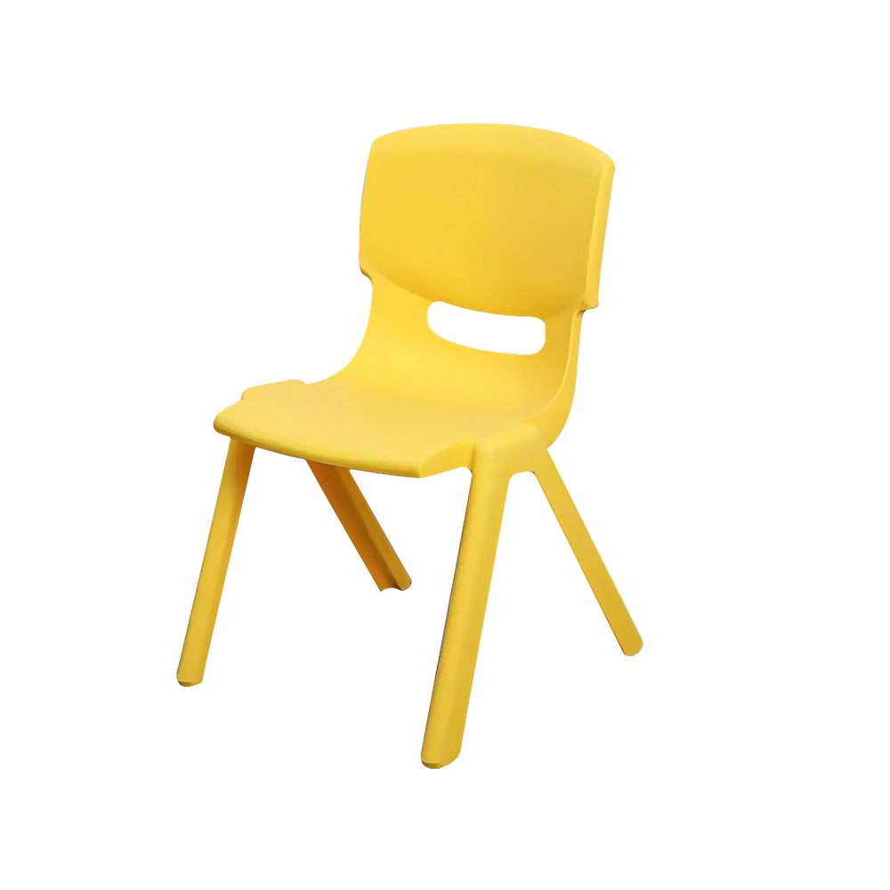 Silla plástica para niños 36 x 34 x 52 cm color amarillo