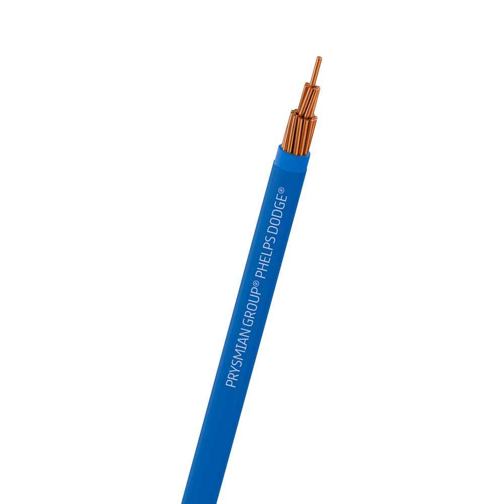 Cable electrico thhn 4 (21.2 mm2) azul