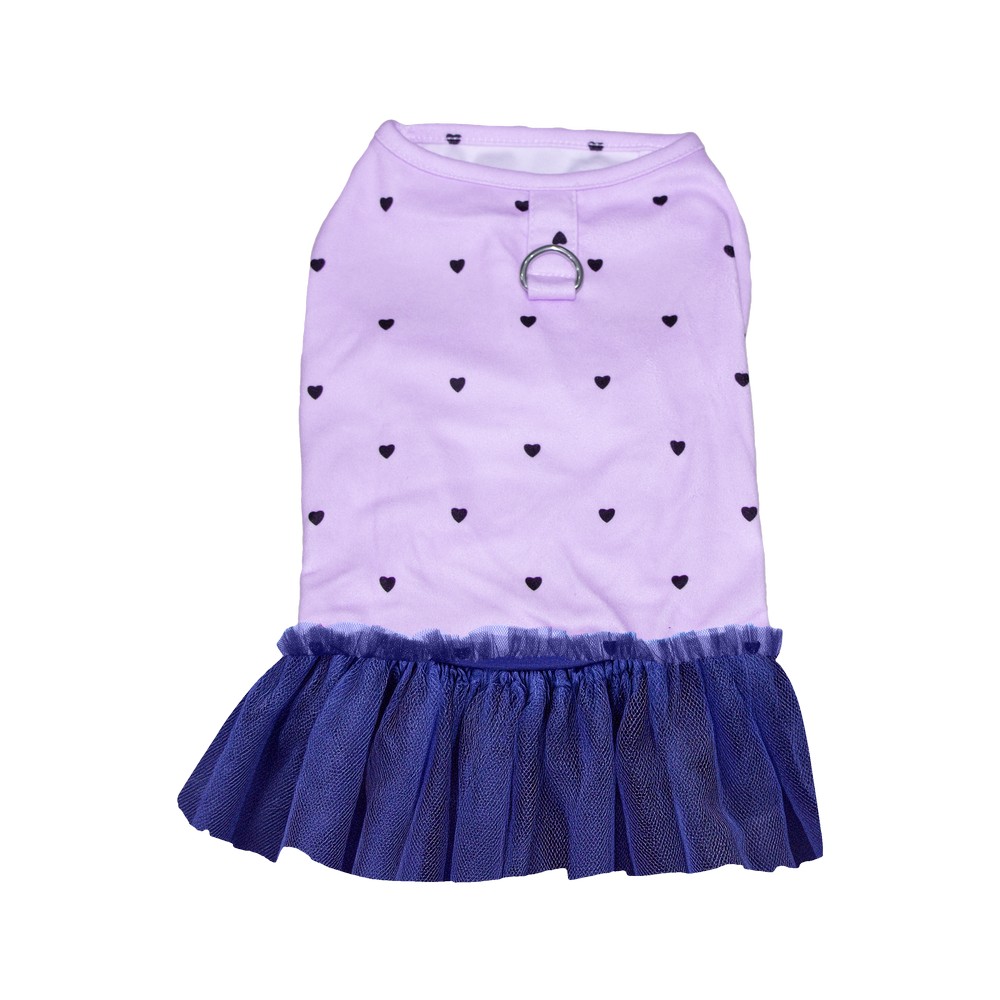 Vestido tutu para mascota talla s color lila