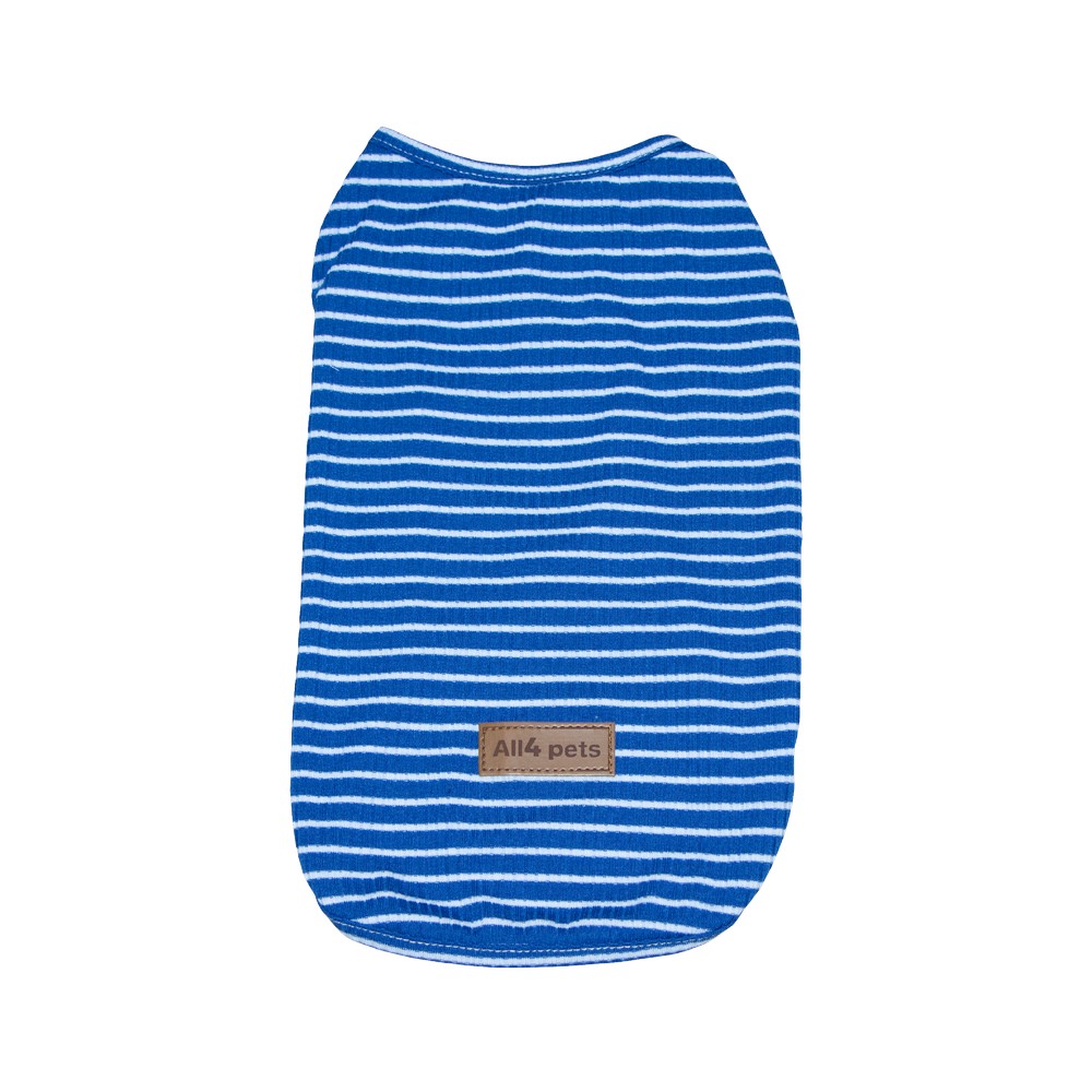 Camisa doggy para mascota talla s color azul
