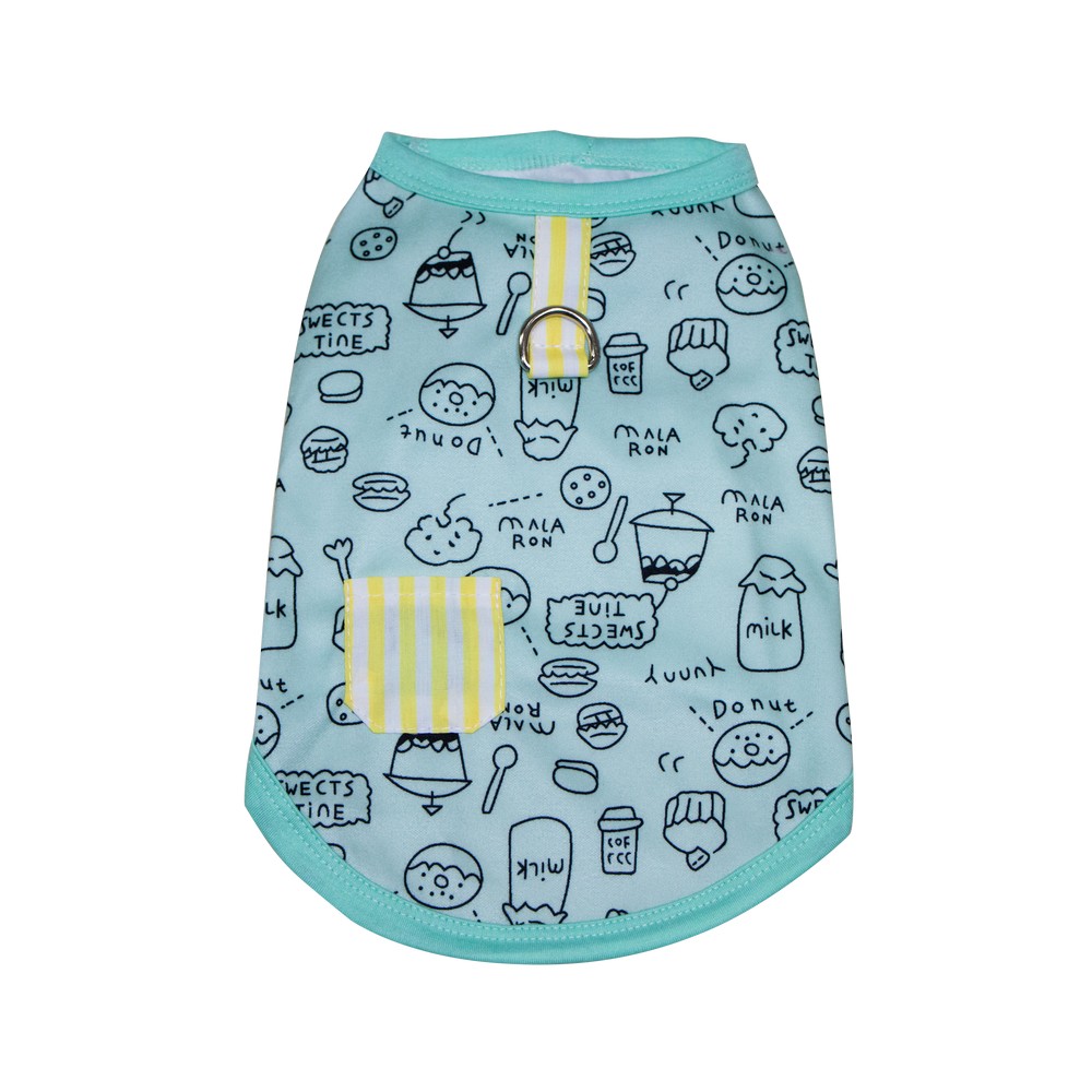 Camisa boby para mascota talla m color verde