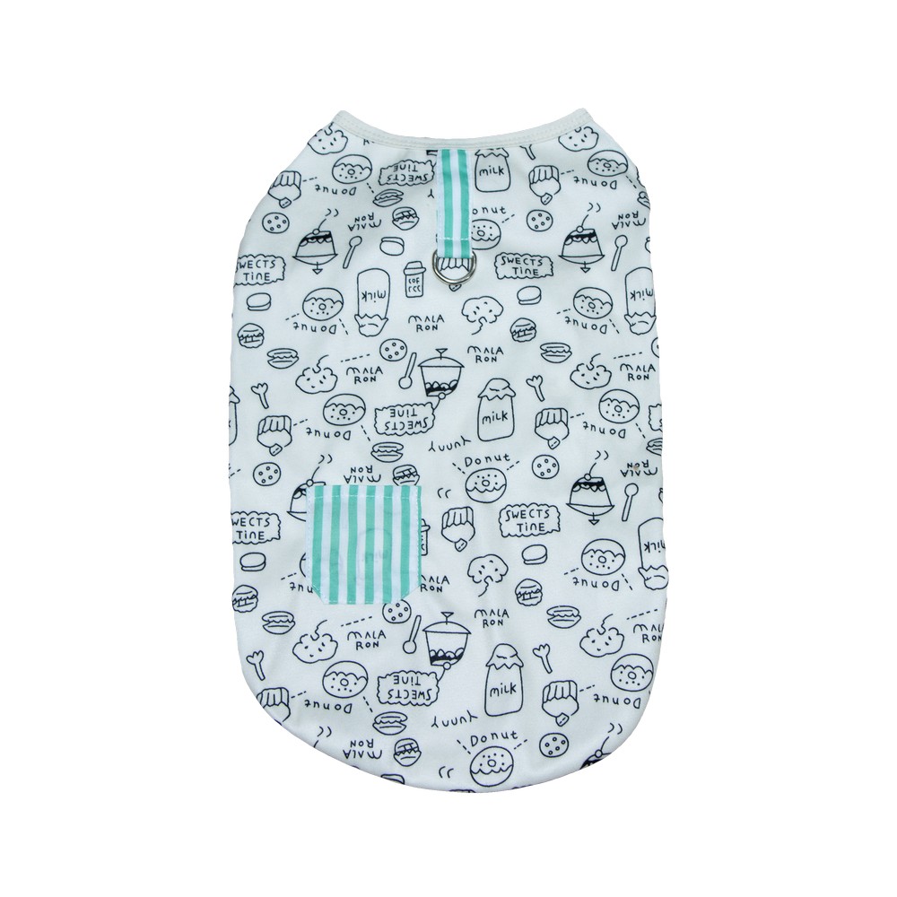 Camisa boby para mascotatalla s color blanco