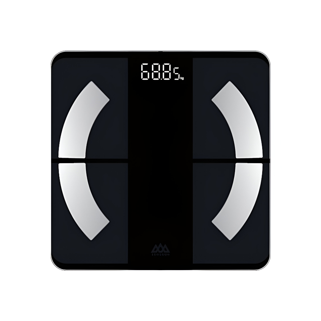 Báscula para baño digital de bluetooth 180 kg color negro