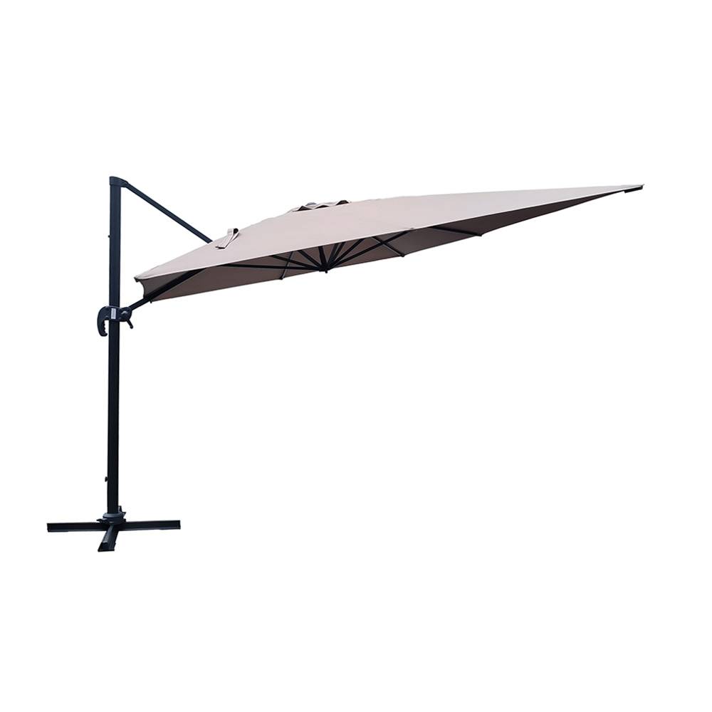 Sombrilla rectangular acero/metálica 300x400 cm taupe