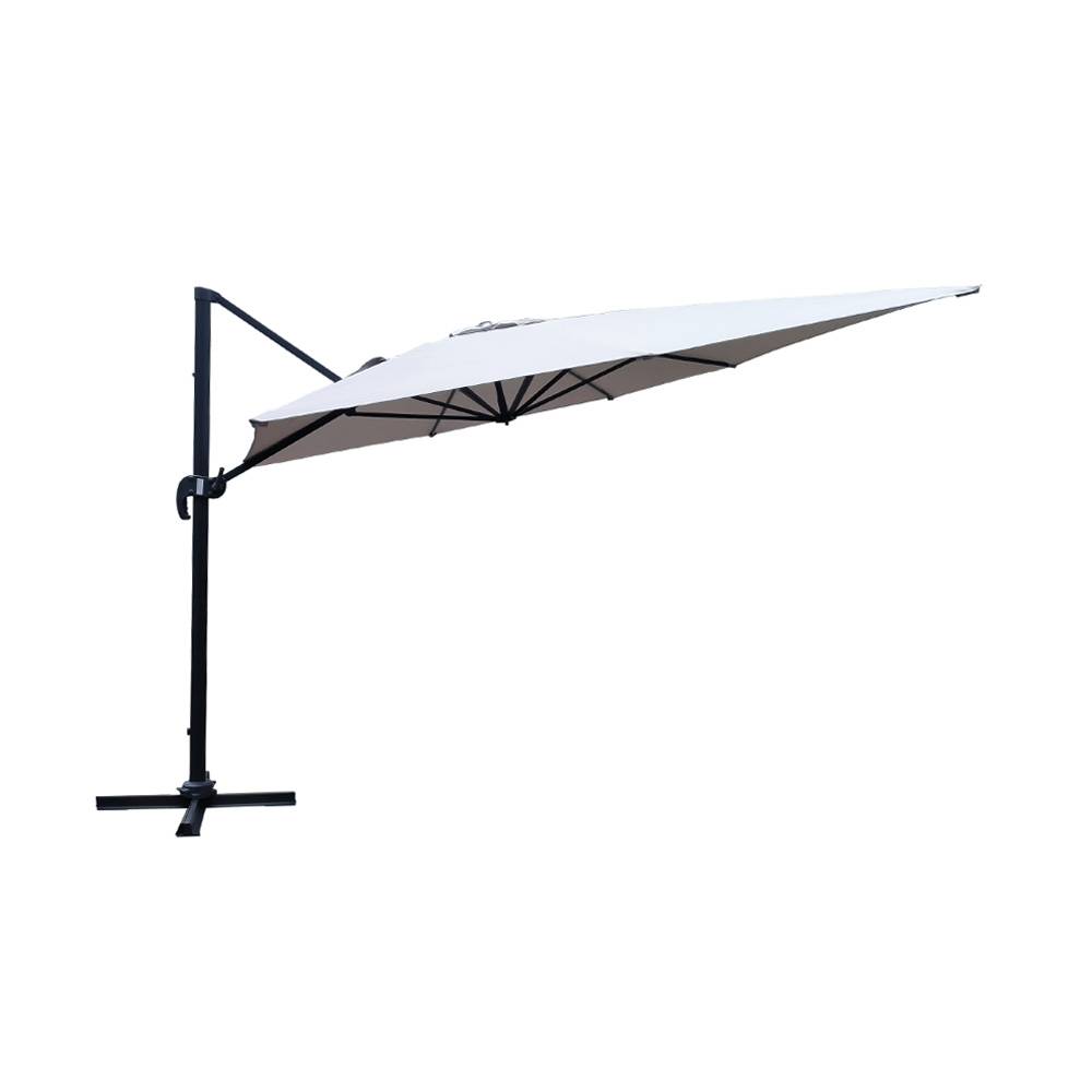 Sombrilla rectangular color gris 300 x 400 cm