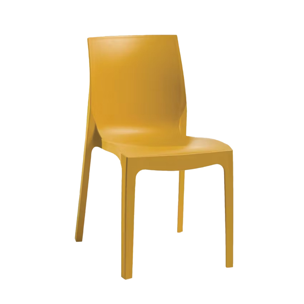 Silla plástica moderna sin brazos 54 x 45 x 81 cm
