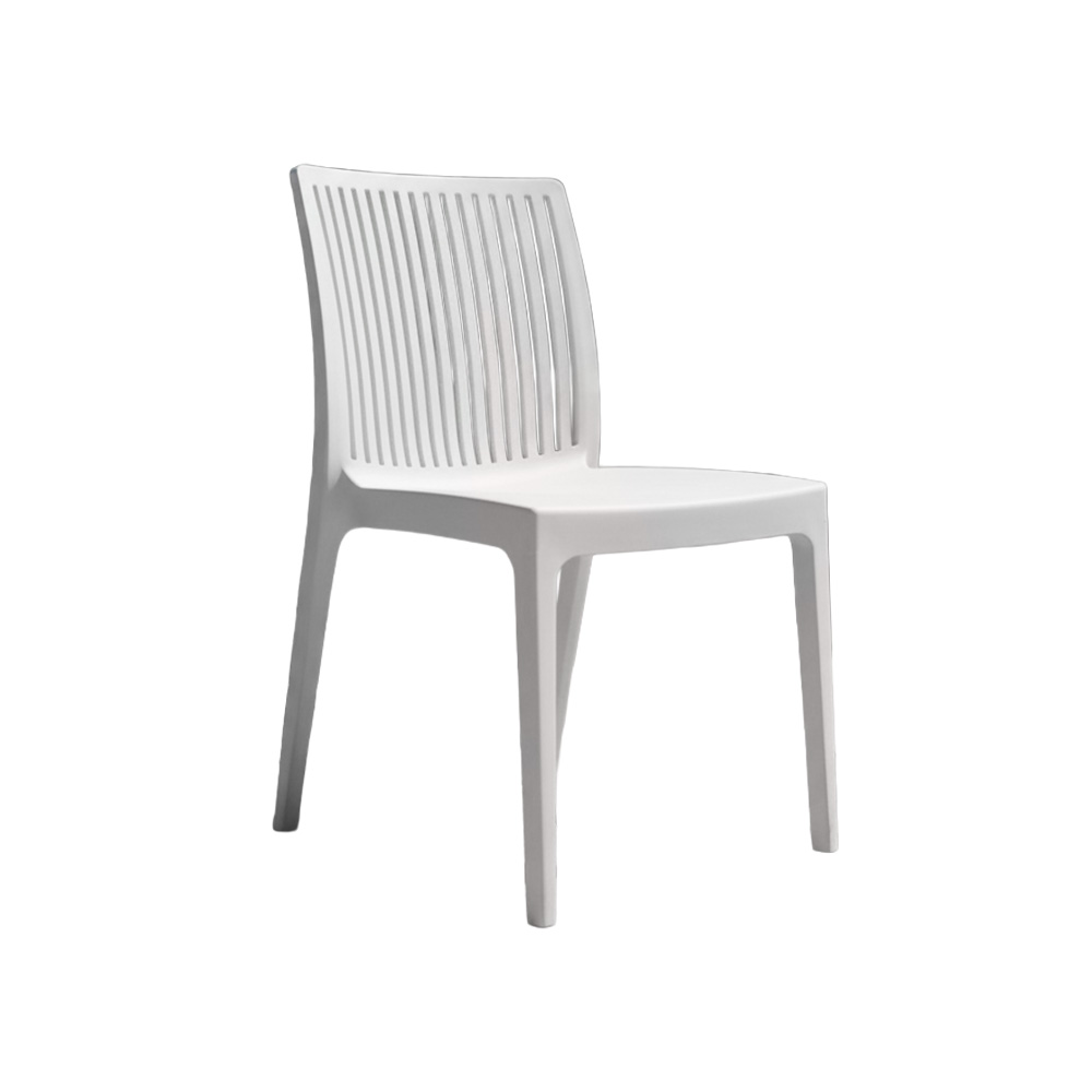 Silla plastica moderna 50x55.3x82 cm blanco