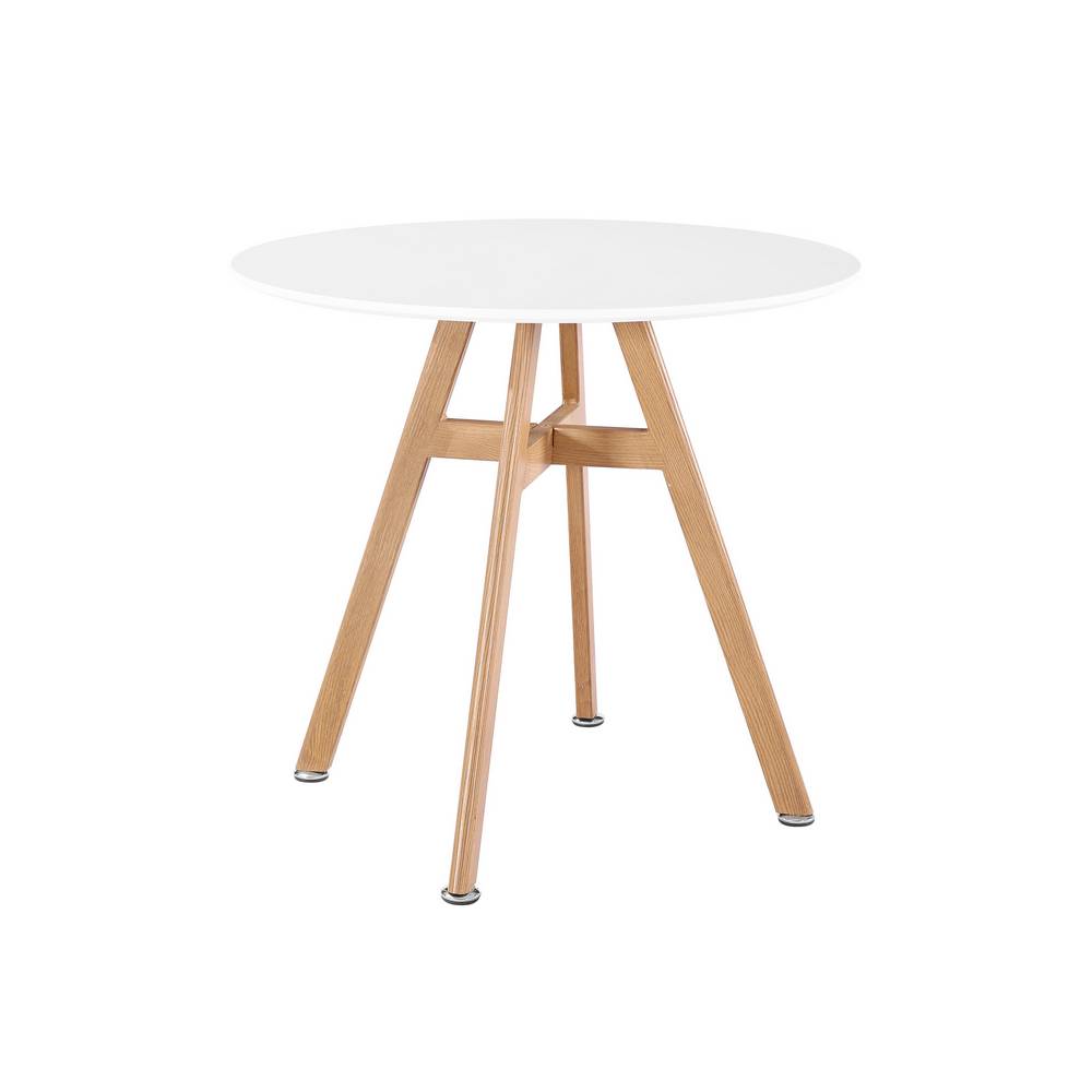 Mesa redonda de 80 x 75 cm color blanco